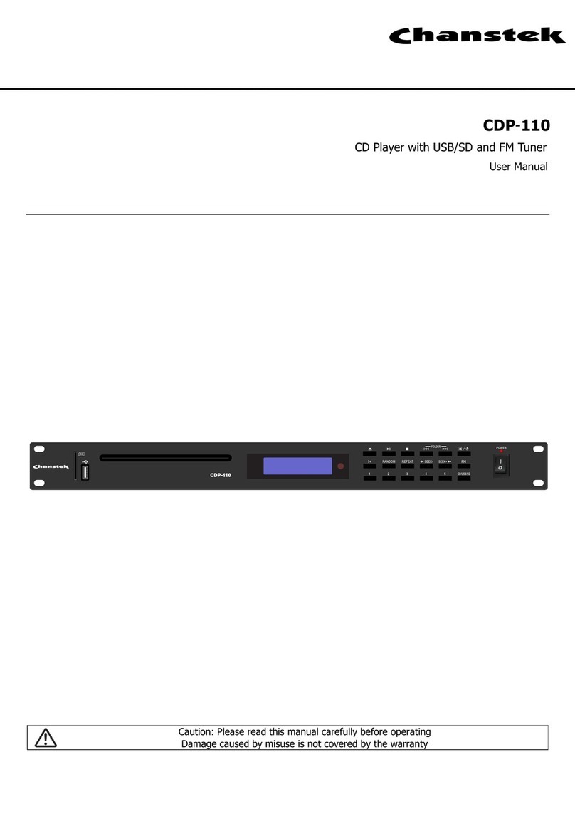 Chanstek CDP-110 user manual