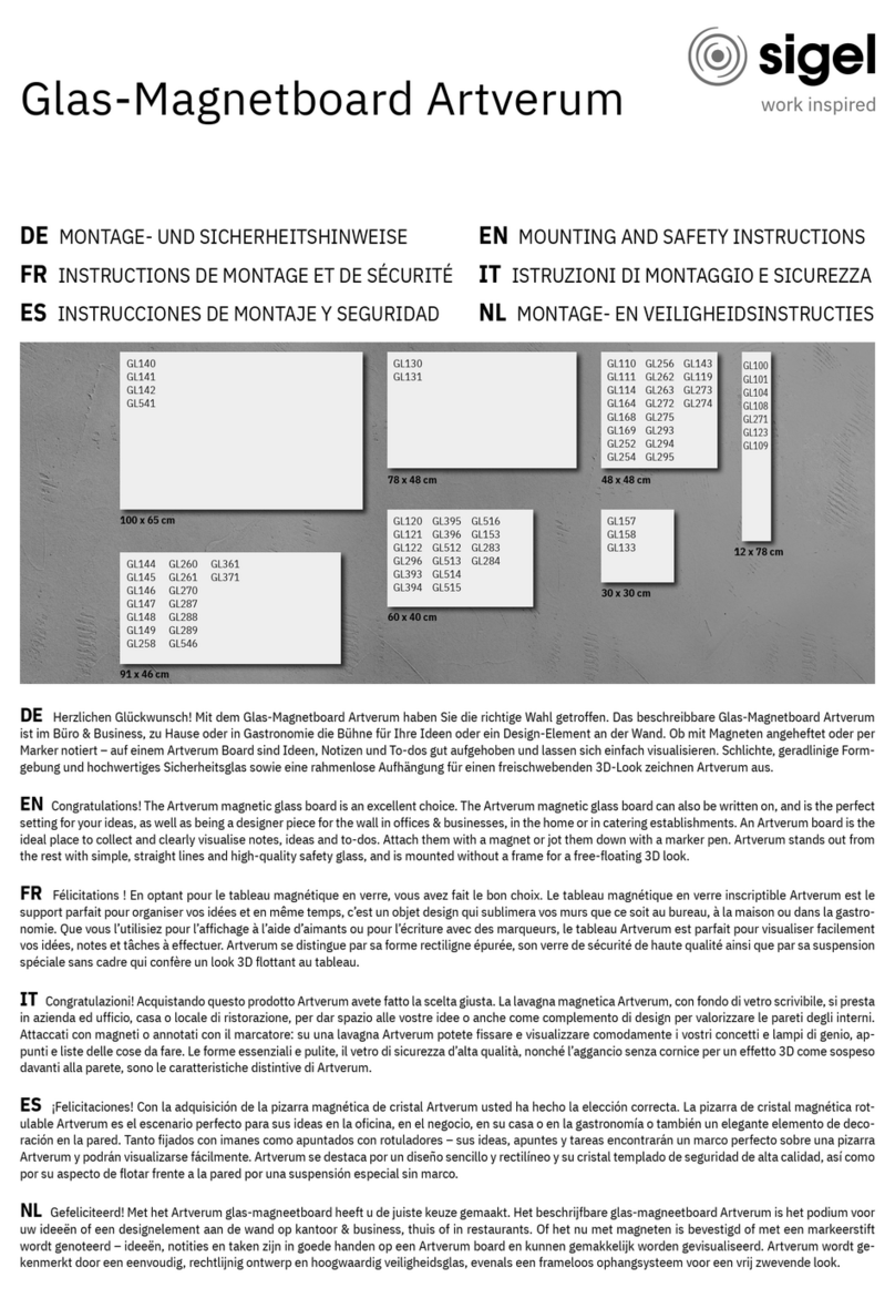 Sigel GL143 Mounting and safety instructions
