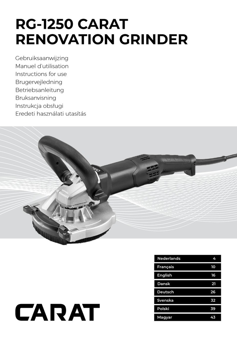 Carat DUSTEC RG-1250 Instructions for use