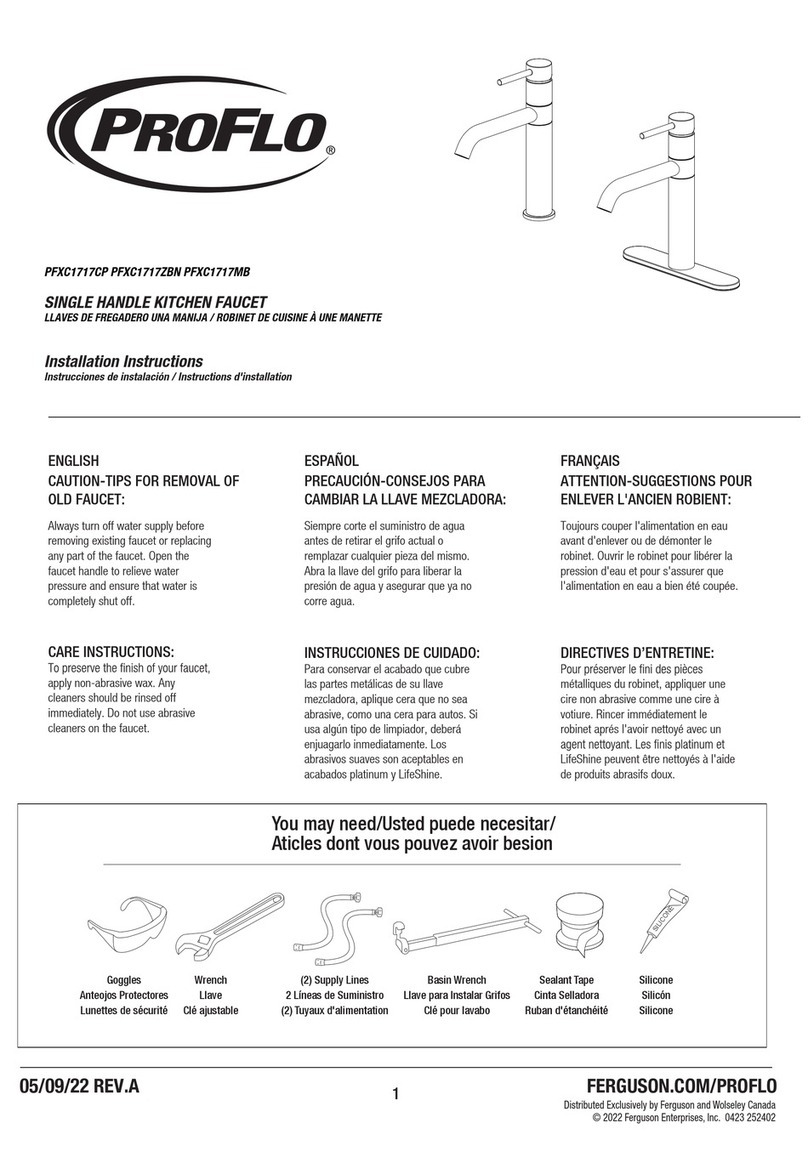 ProFlo PFXC1717CP User manual ProFlo PFXC1717CP User manual