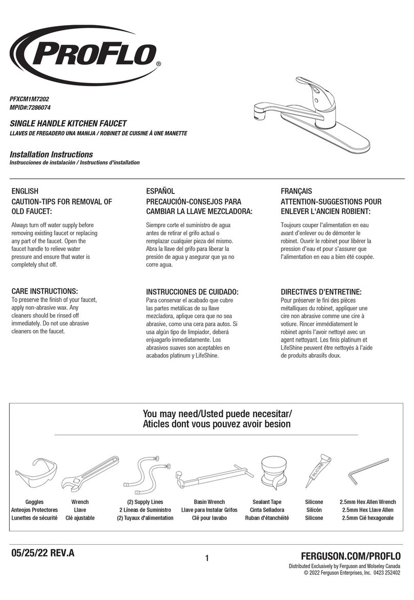 ProFlo PFXCM1M7202 User manual