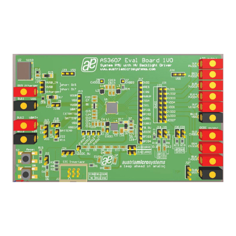 austriamicrosystems AS3607 EVAL BOARD User manual