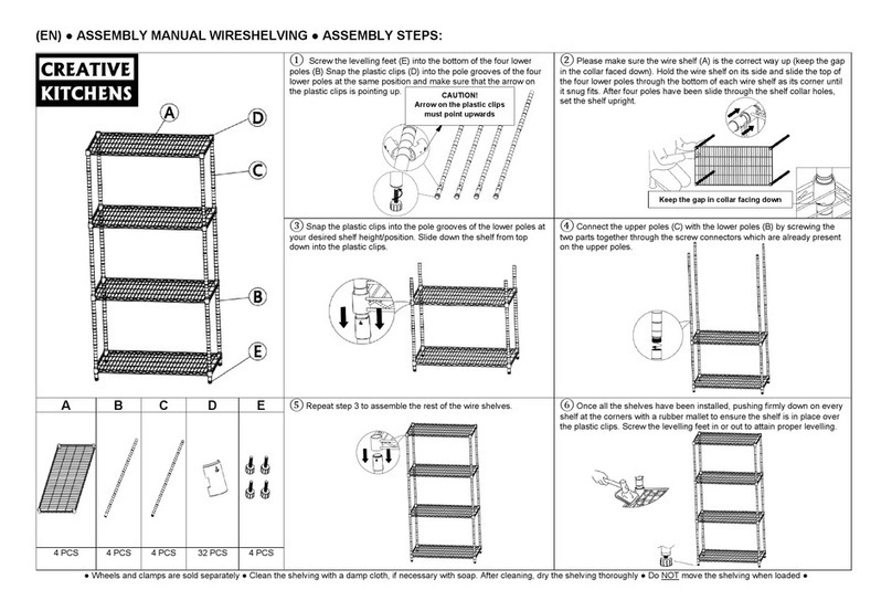 Creative Kitchens 7530 Series Assembly manual Creative Kitchens 7530 Series Assembly manual