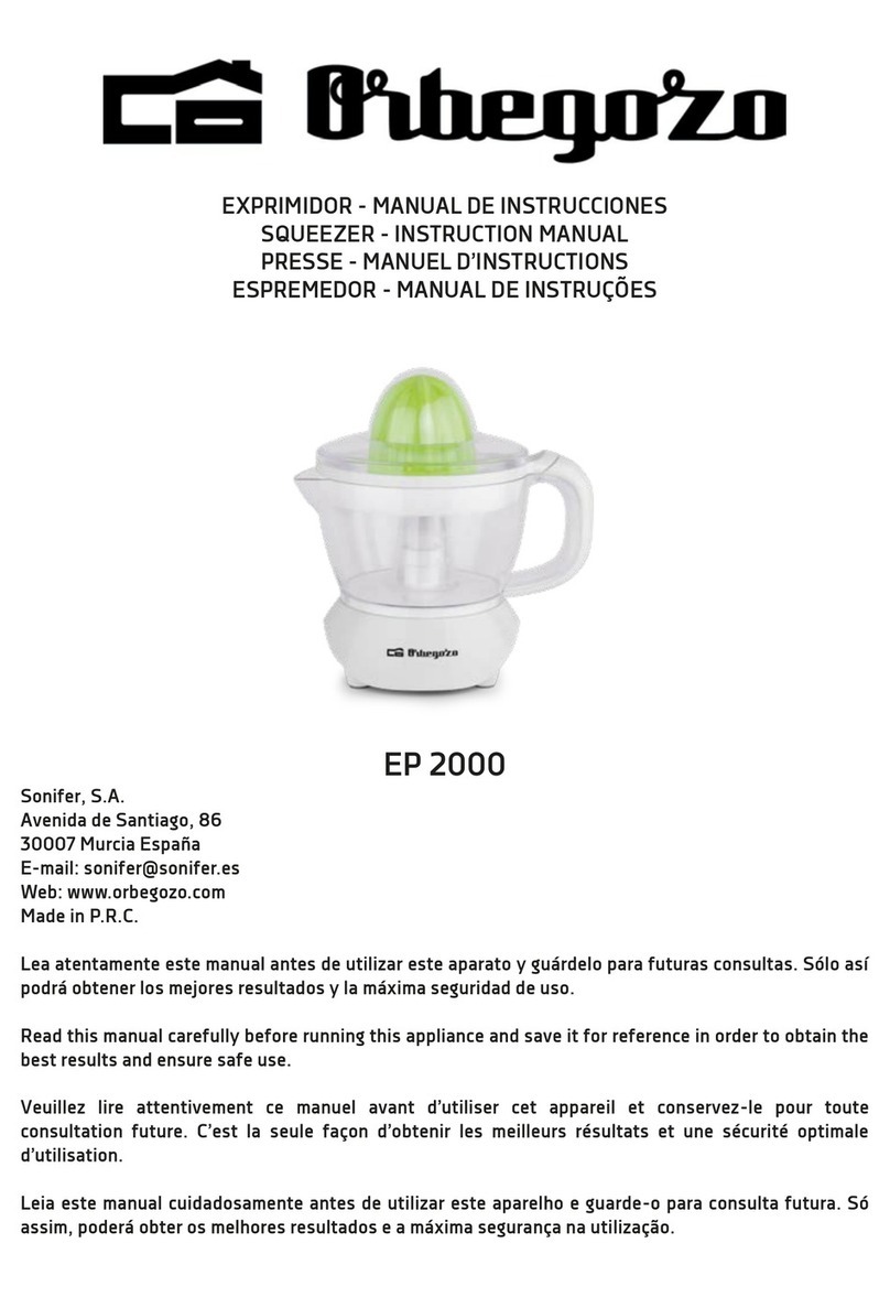 Orbegozo EP 2000 User manual