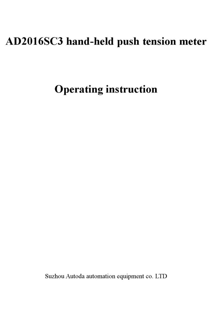 AUTODA AD2016SC3 Operating	 instruction
