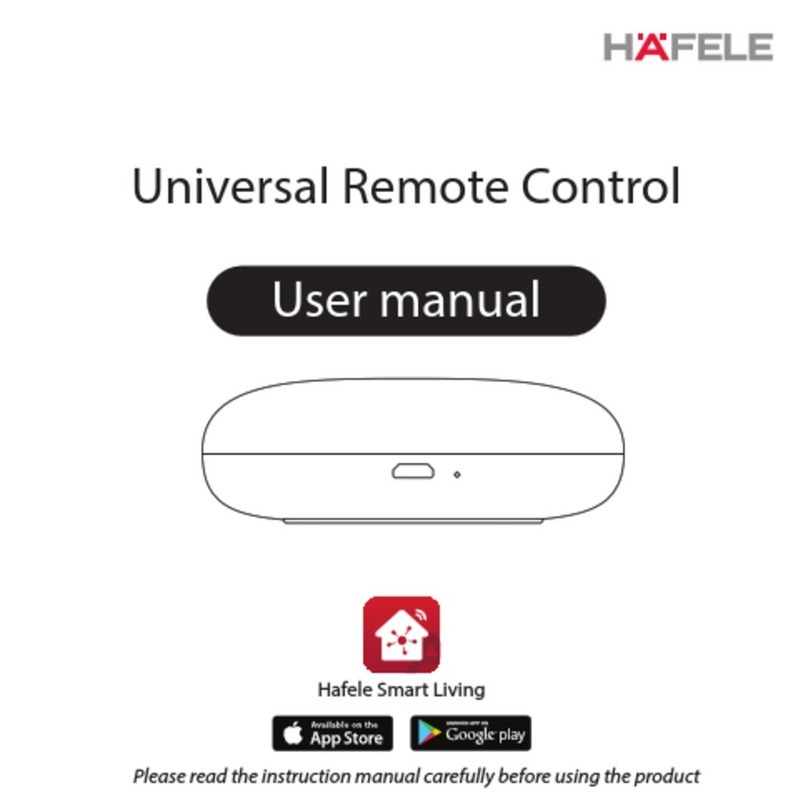 Häfele Universal Remote Control user manual