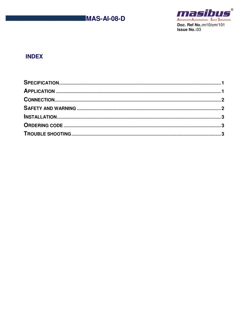 Masibus MAS-AI-08-D User manual