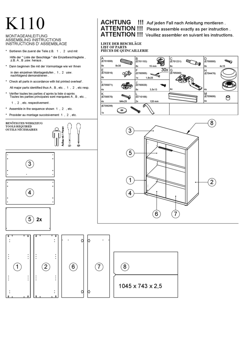 MAJA Möbel K110 Installation guide