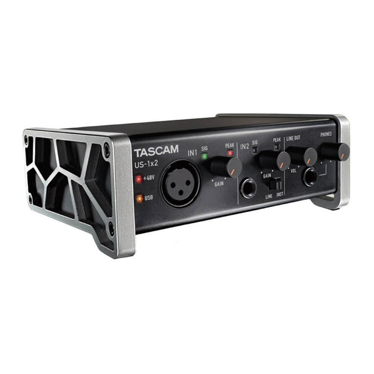 Tascam US-1x2 User manual