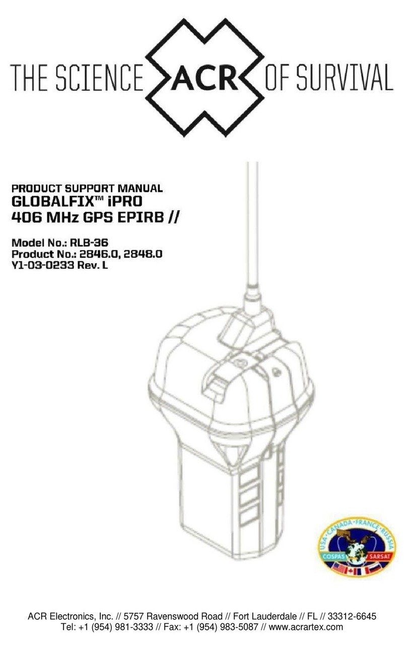 ACR Electronics GlobalFix iPRO RL8-36 Installation instructions