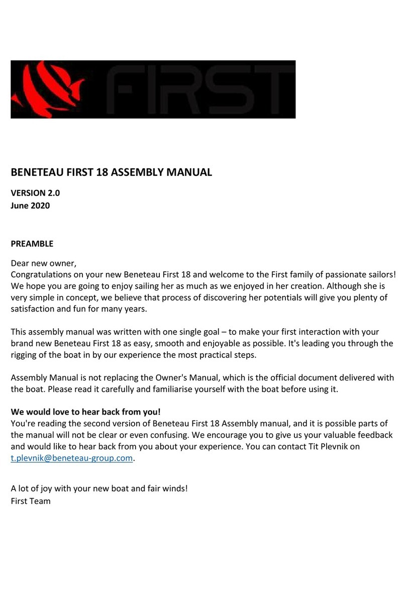 BENETEAU First 18 Assembly manual