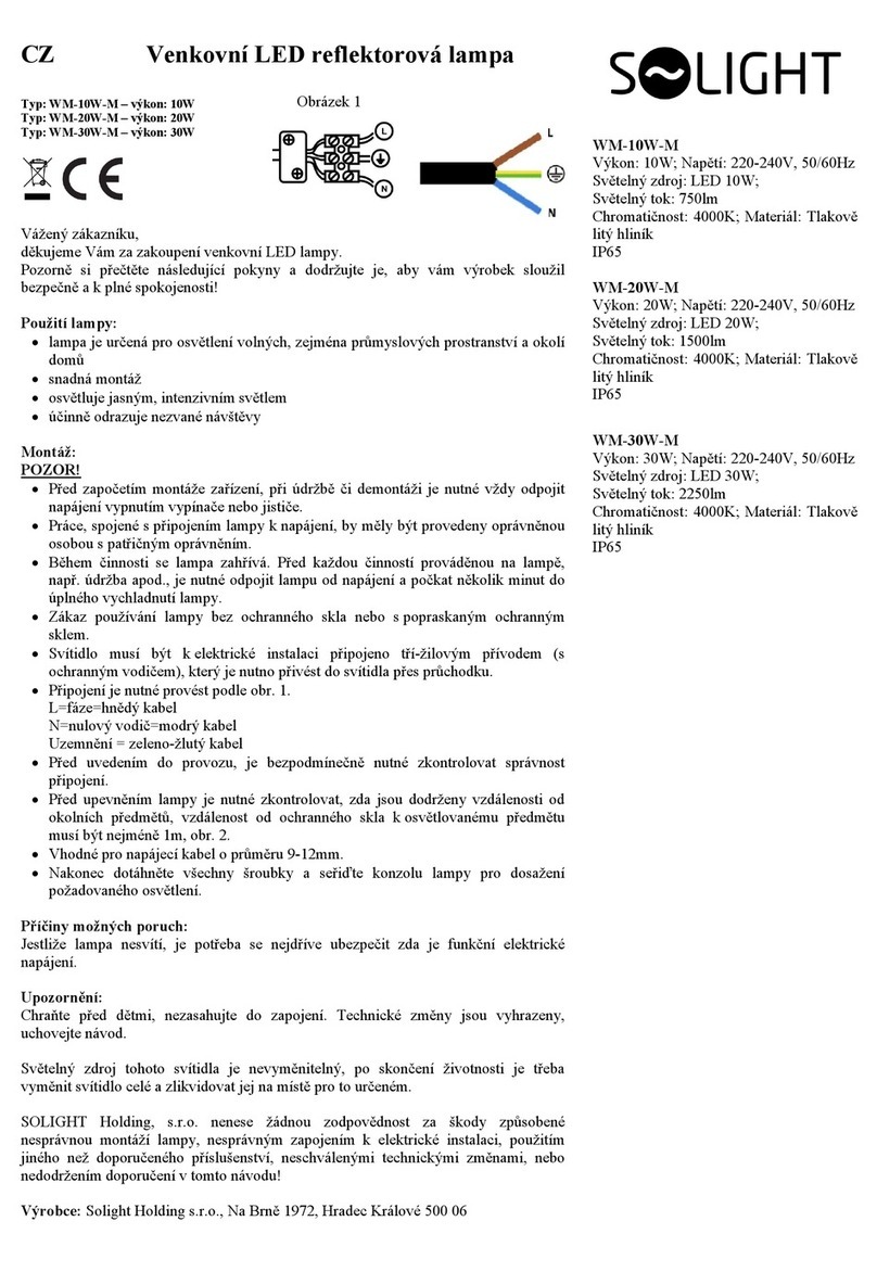 Solight WM-10W-M User manual