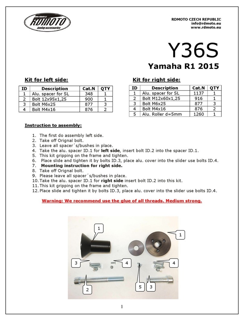 RDMOTO Y36S Assembly instructions