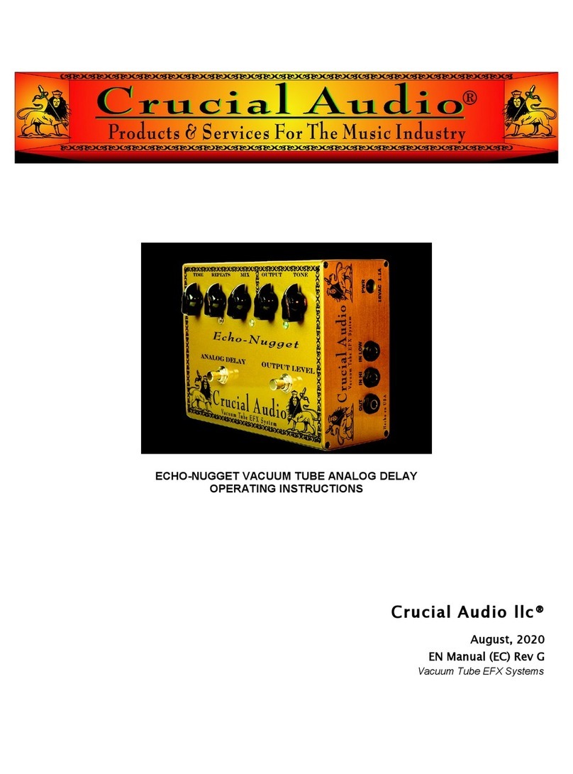 Crucial Audio ECHO-NUGGET operating instructions