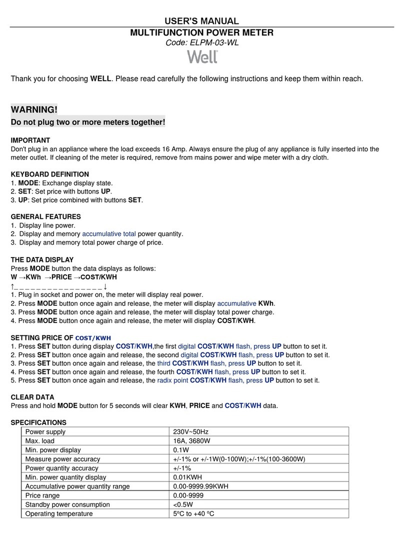 Well ELPM-03-WL User manual