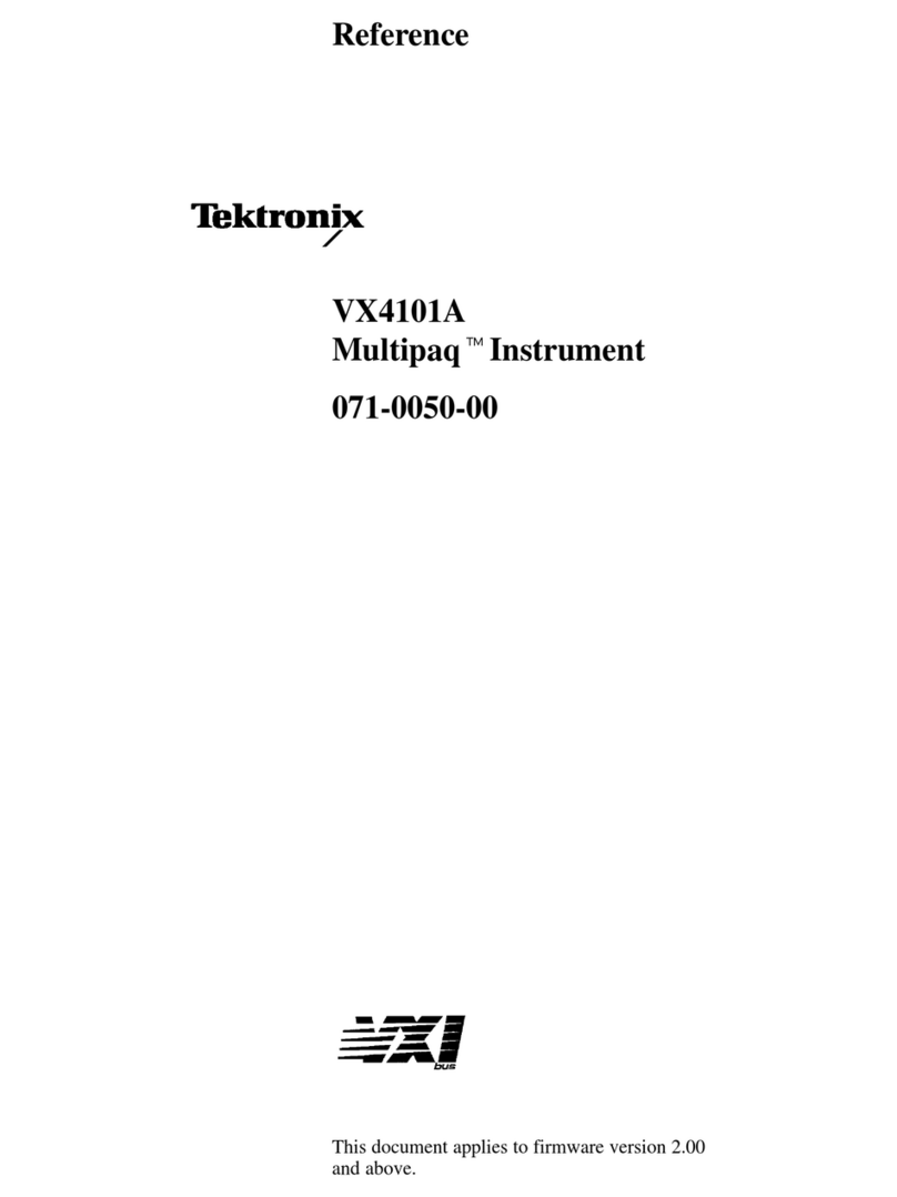 Tektronix MultiPaq VX4101A Service manual
