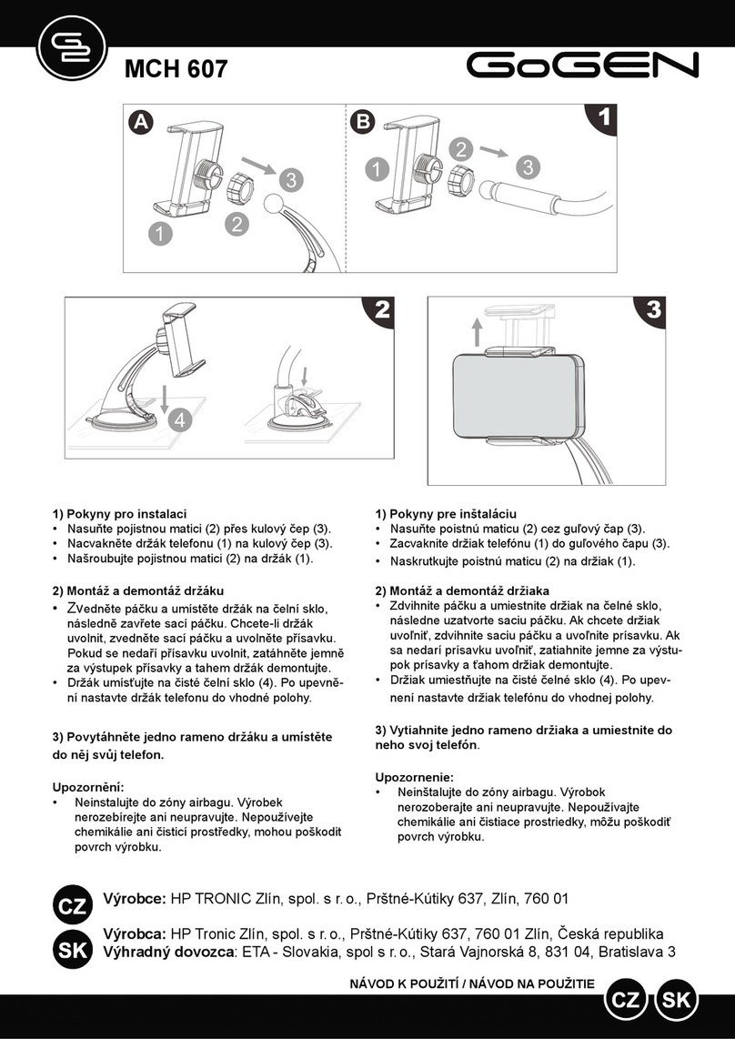 G2 GoGEN MCH 607 user manual