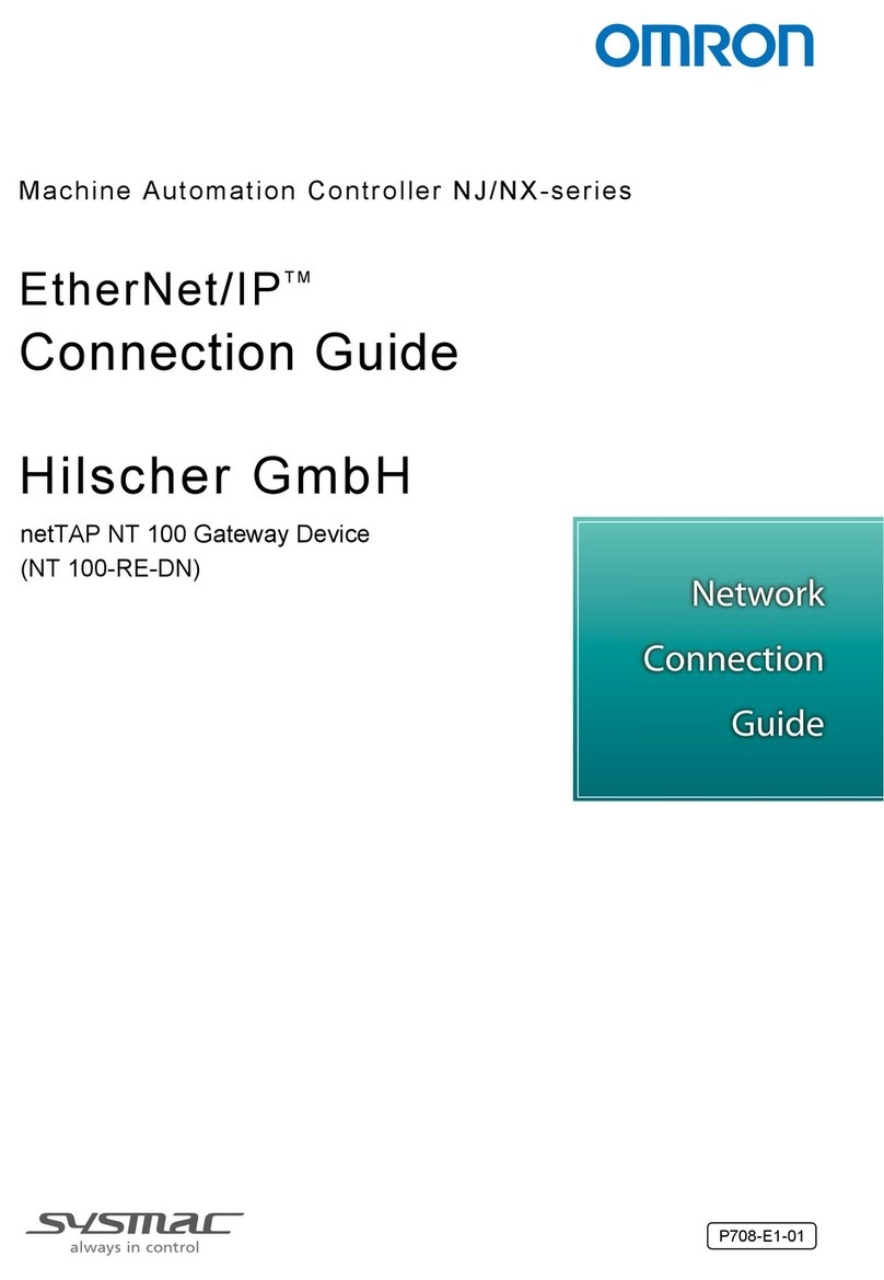Omron sysmac EtherNet/IP NJ Series Instruction Manual