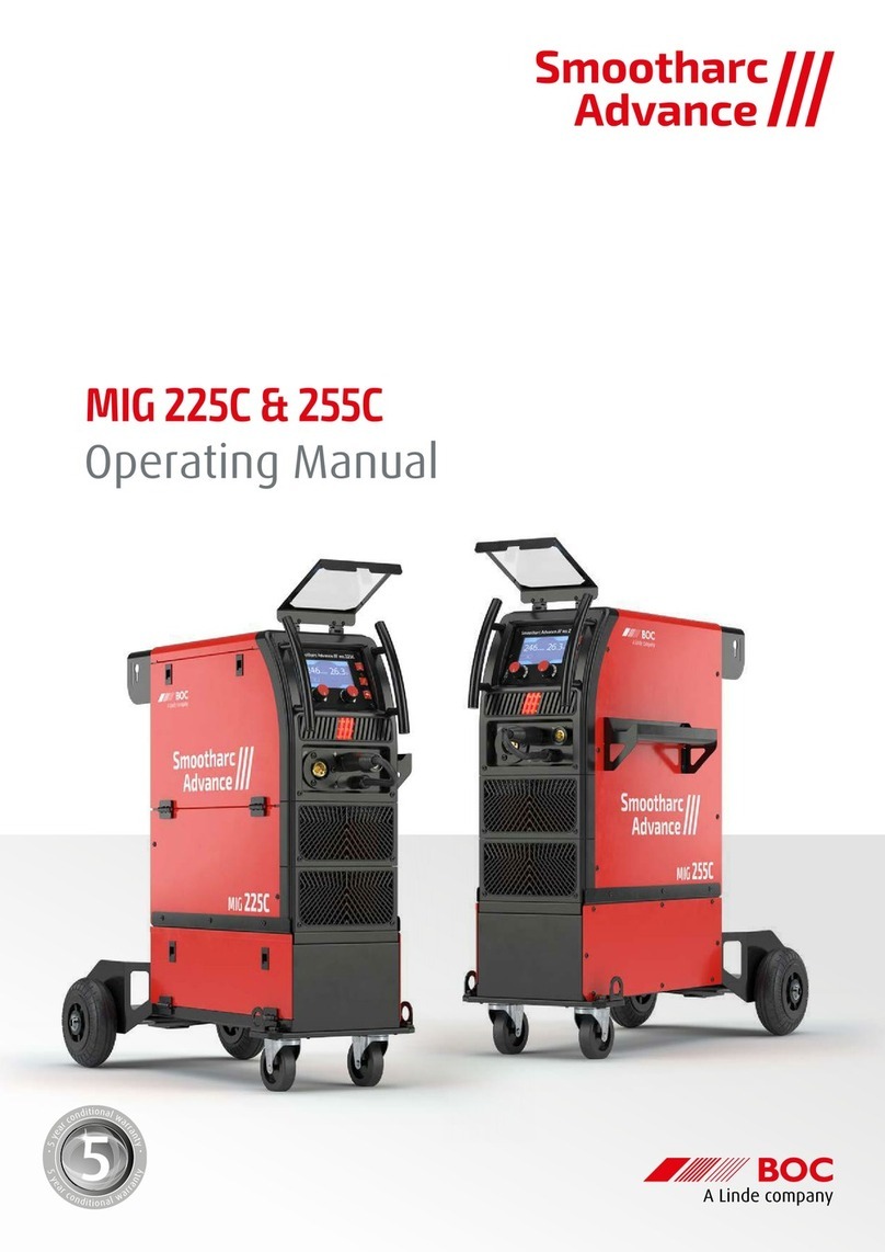 Linde BOC Smootharc Advance III MIG 225C operating manual