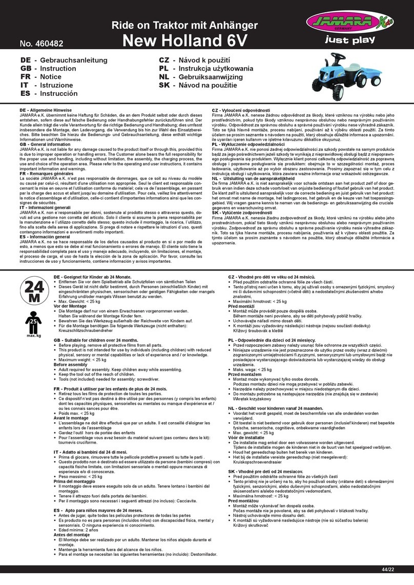 Jamara New Holland 6V instructions