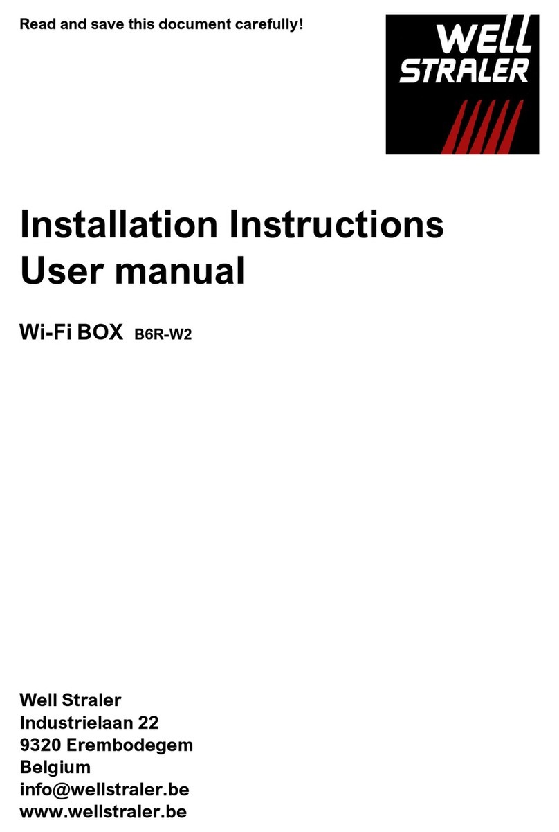 Well Straler B6R-W2 installation instructions