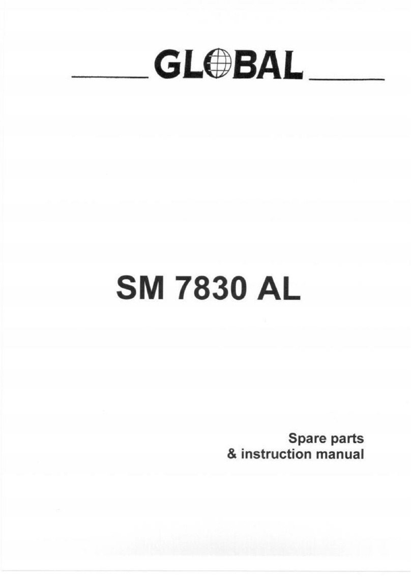 Global SM 7830 AL Spare parts & instruction manual