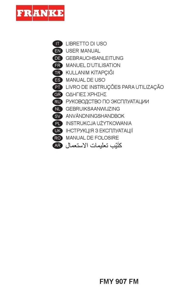 Franke FMY 907 FM user manual
