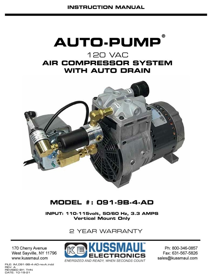 KUSSMAUL AUTO-PUMP 091-9B-4-AD instruction manual