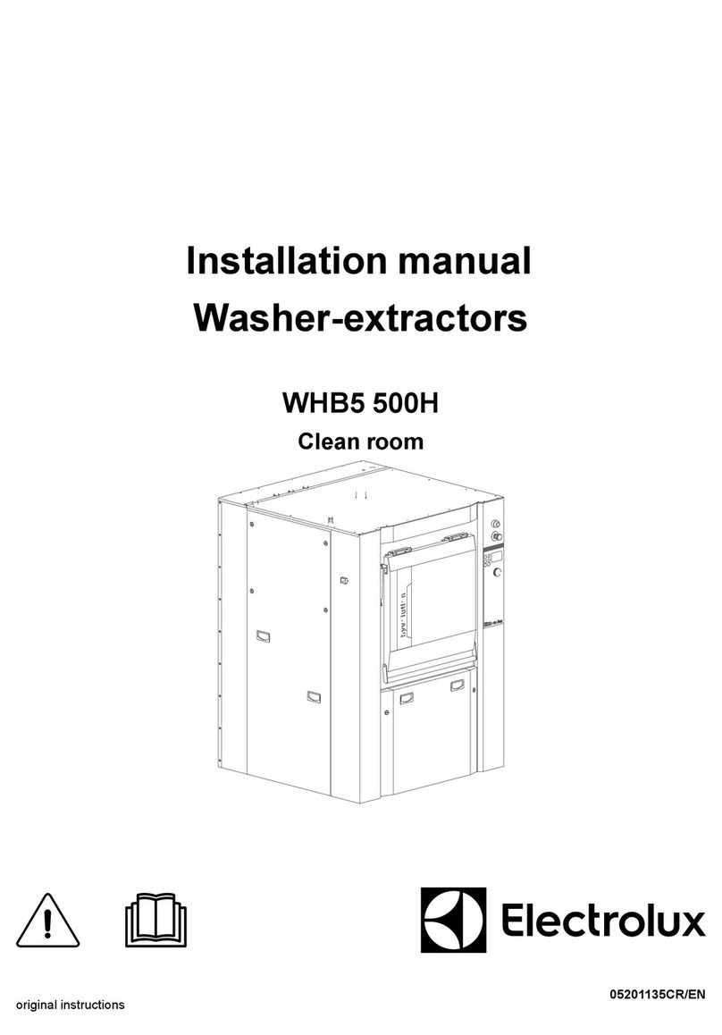 Electrolux WHB5 500H installation manual