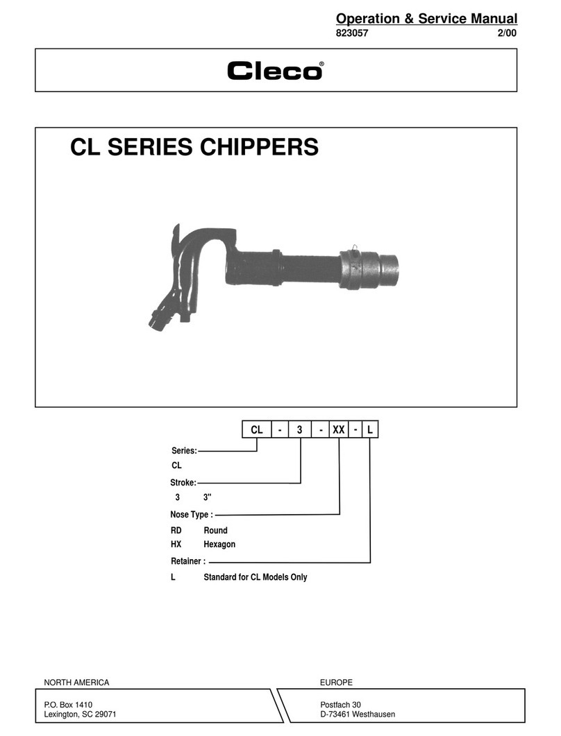 Cleco CL Series Operation & service manual