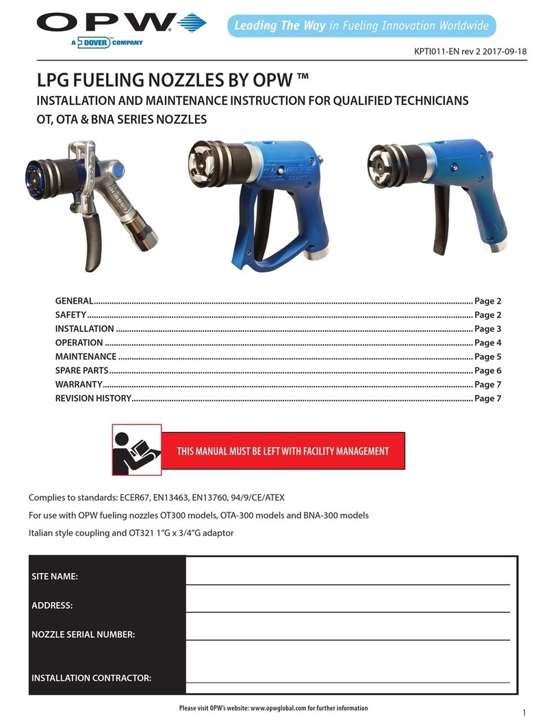 Dover OPW OT Series Installation and maintenance  instruction