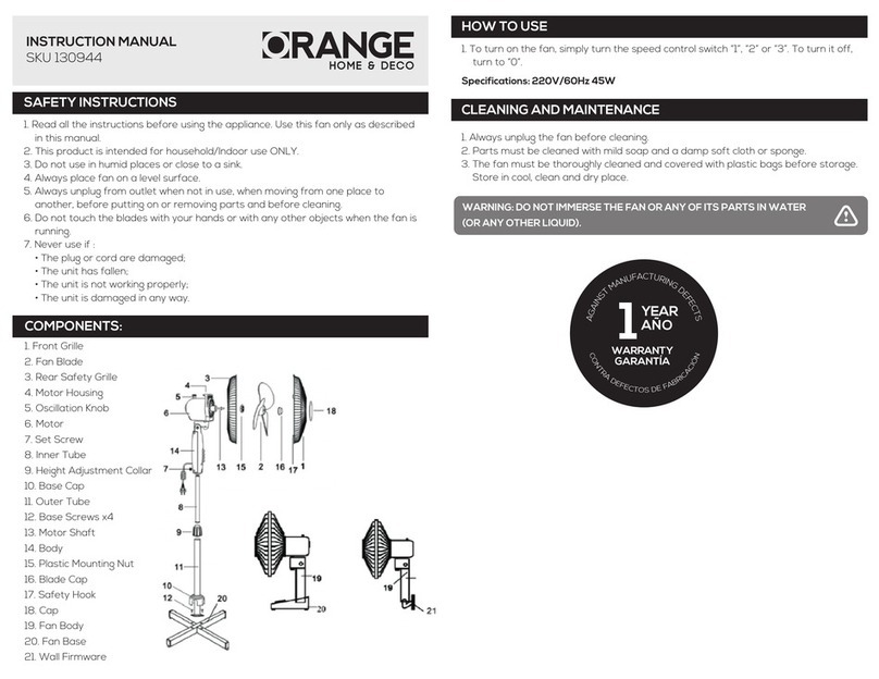 ORANGE TX-1601WR instruction manual
