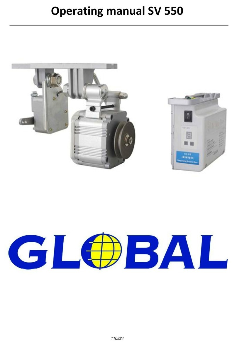 Global SV 550 operating manual