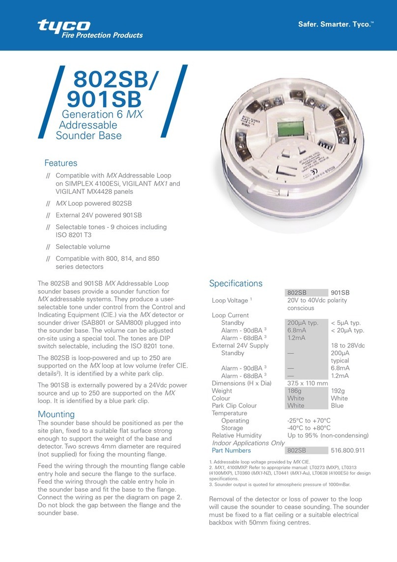 Tyco 802SB User manual