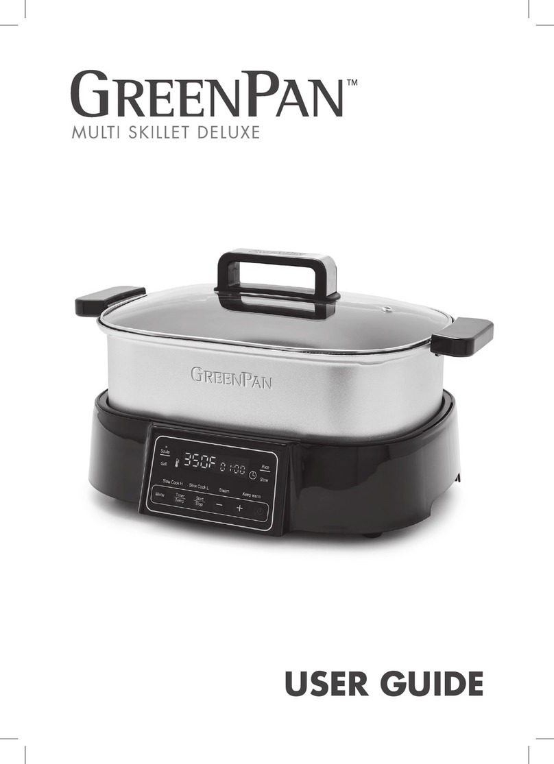 GreenPan MULTI SKILLET DELUXE user guide