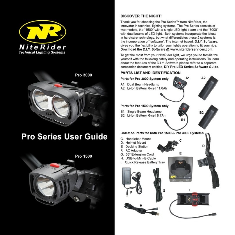 NiteRider Pro Series user guide