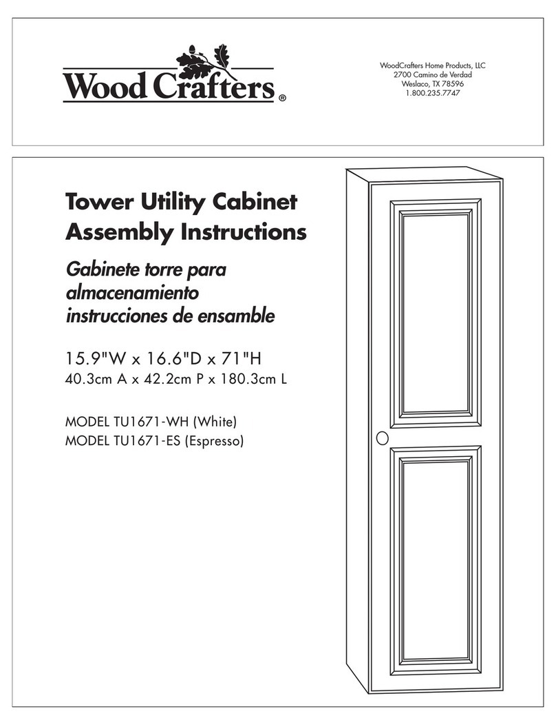 Wood Crafters TU1671-WH User manual