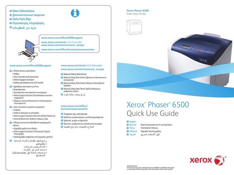 Xerox Phaser 6500 Operating manual Xerox Phaser 6500 Operating manual