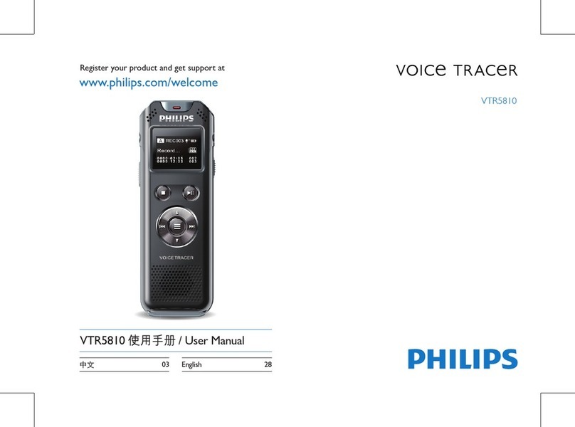 Philips VOICE TRACER VTR5810 User manual