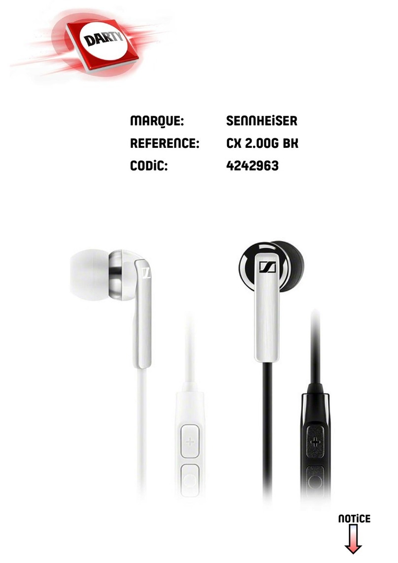 Sennheiser CX 2.00G User manual