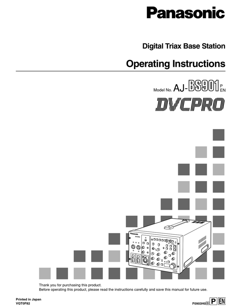 Panasonic DVCPRO AJ-BS901P operating instructions Panasonic DVCPRO AJ-BS901P operating instructions