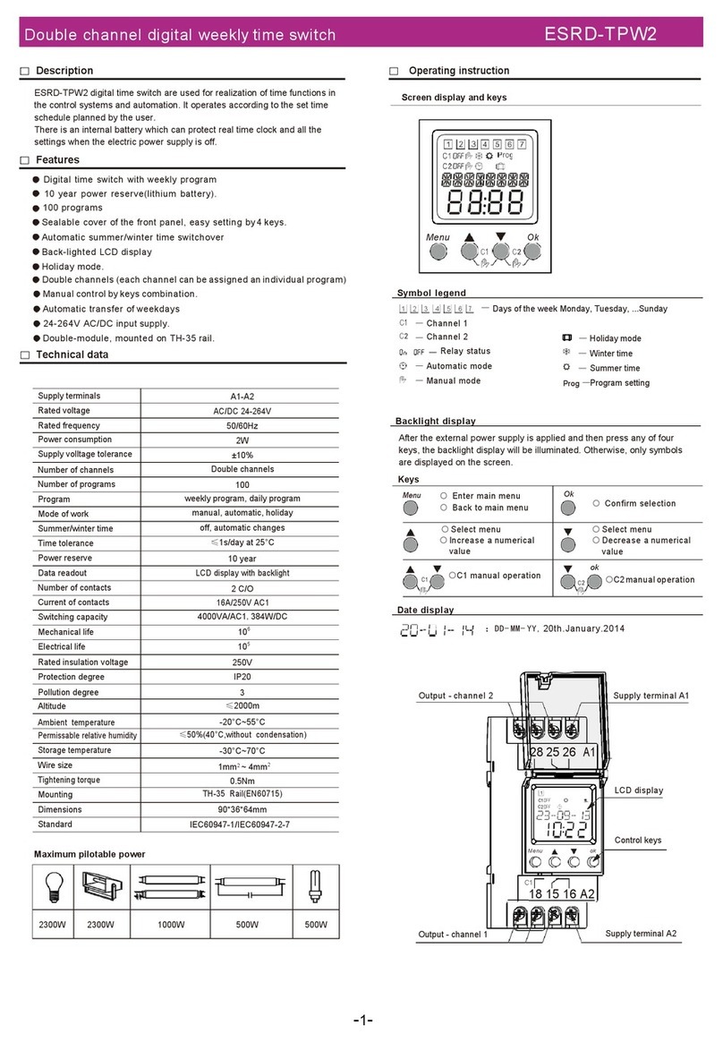 Eastron ESRD-TPW2 manual