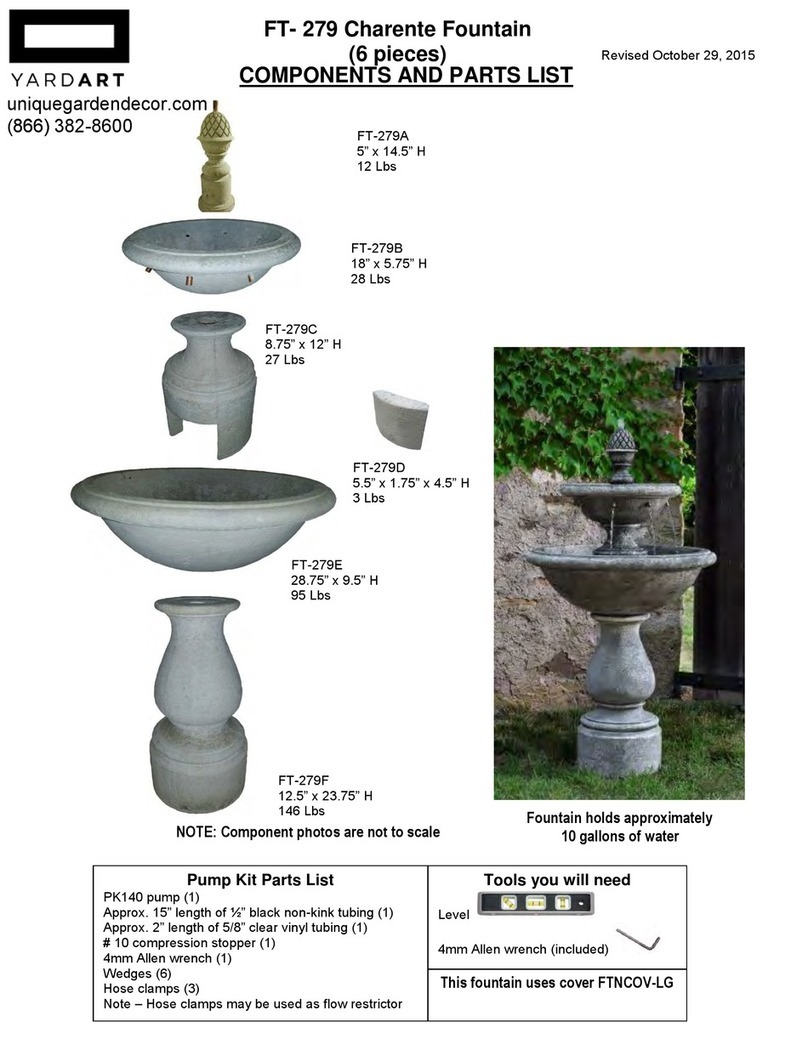 YARDART Charente FT-279 User manual