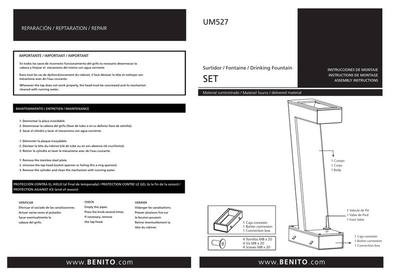 BENITO SET UM527 User manual