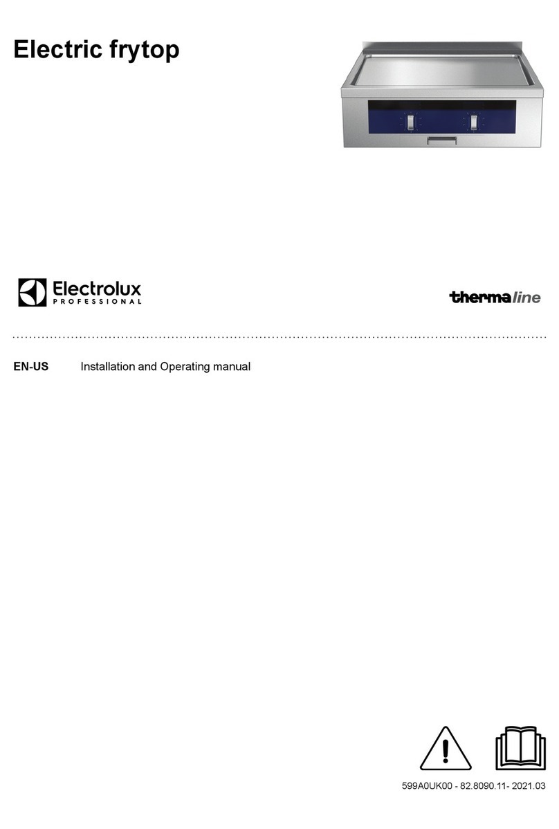Electrolux Professional thermaline M H D FO Series Installation and operating manual Electrolux Professional thermaline M H D FO Series Installation and operating manual