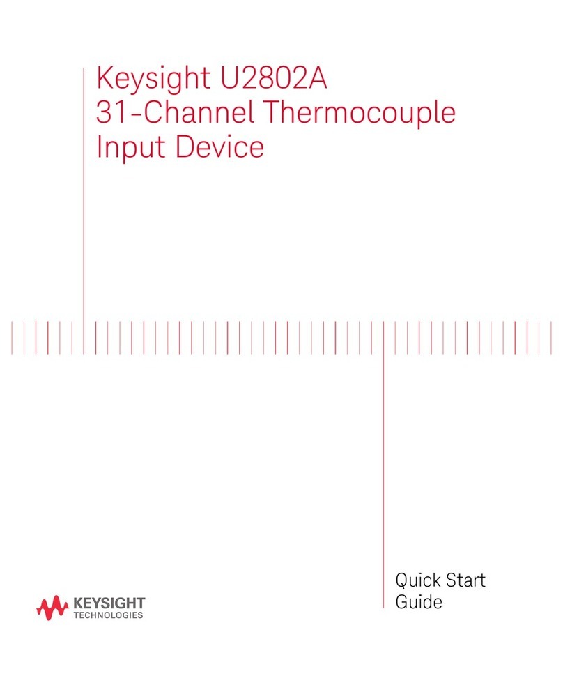Keysight Technologies U2802A quick start guide