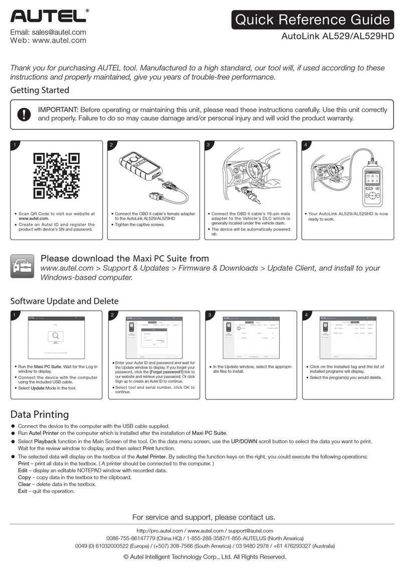 Autel AutoLink AL529 User manual