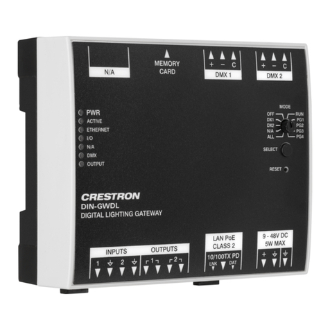 Crestron DIN-GWDL User manual