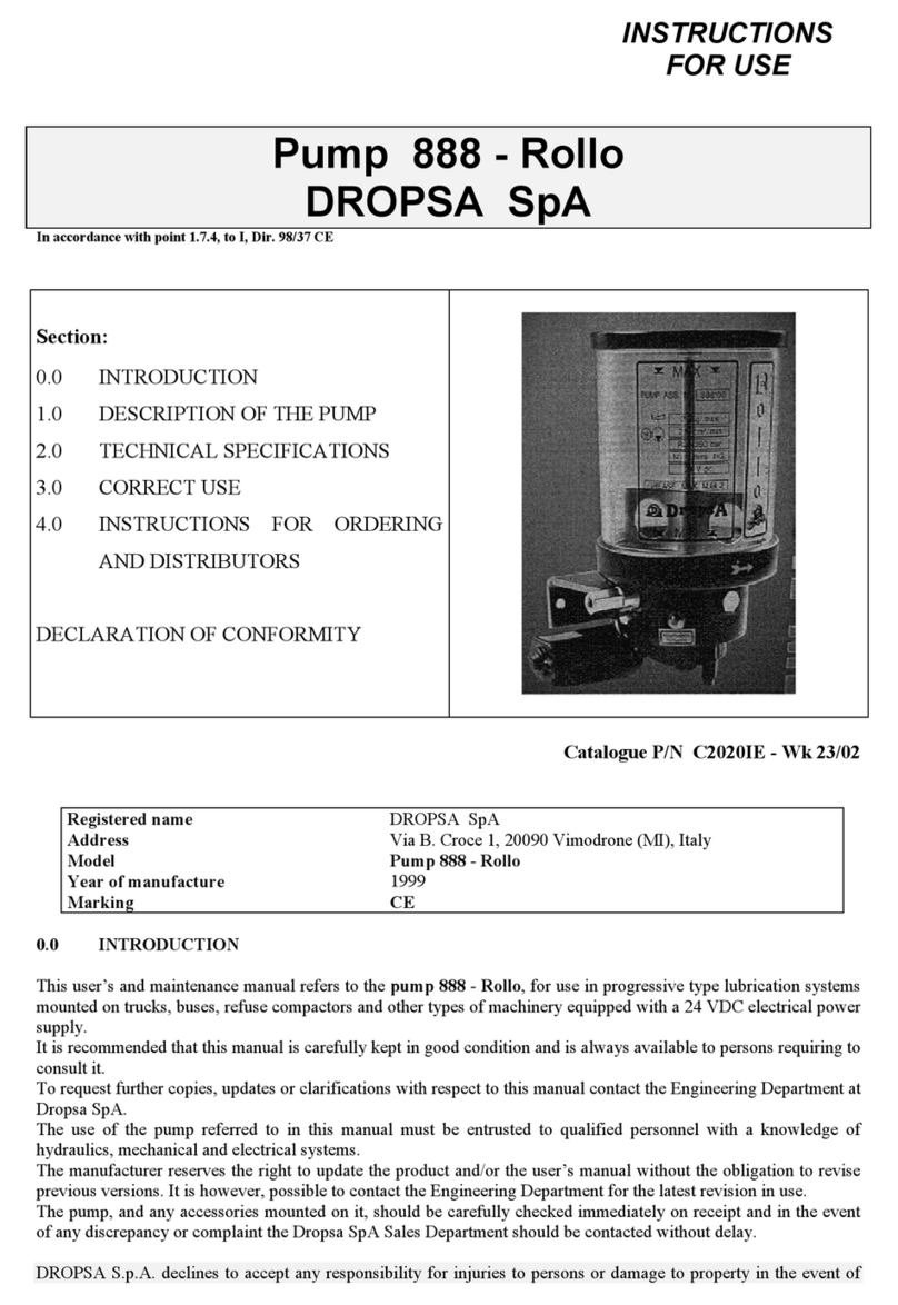 DROPSA Rollo 888 User manual