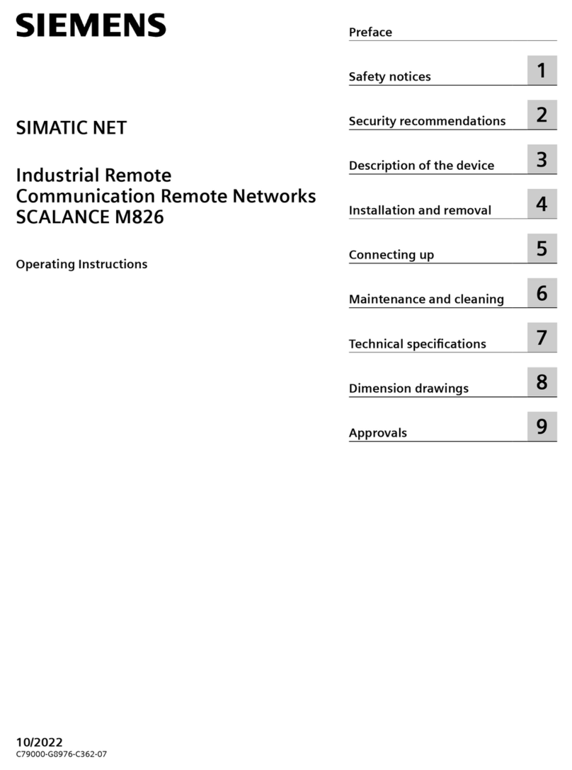 Siemens SIMATIC NET SCALANCE M826 User manual